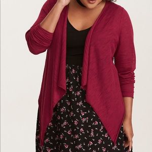 Torrid dark pink cardigan (size 1)